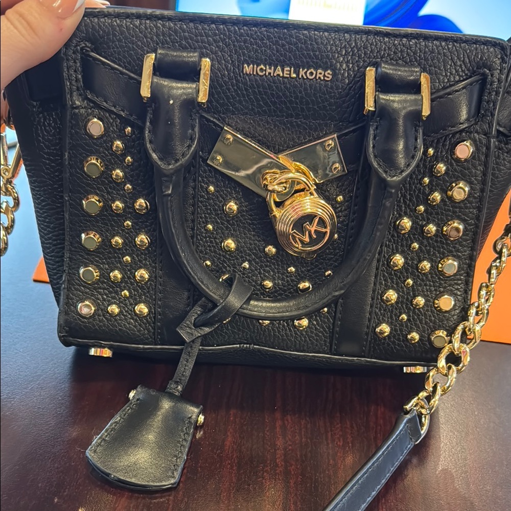 Michael Kors Black Studded Women's Bag